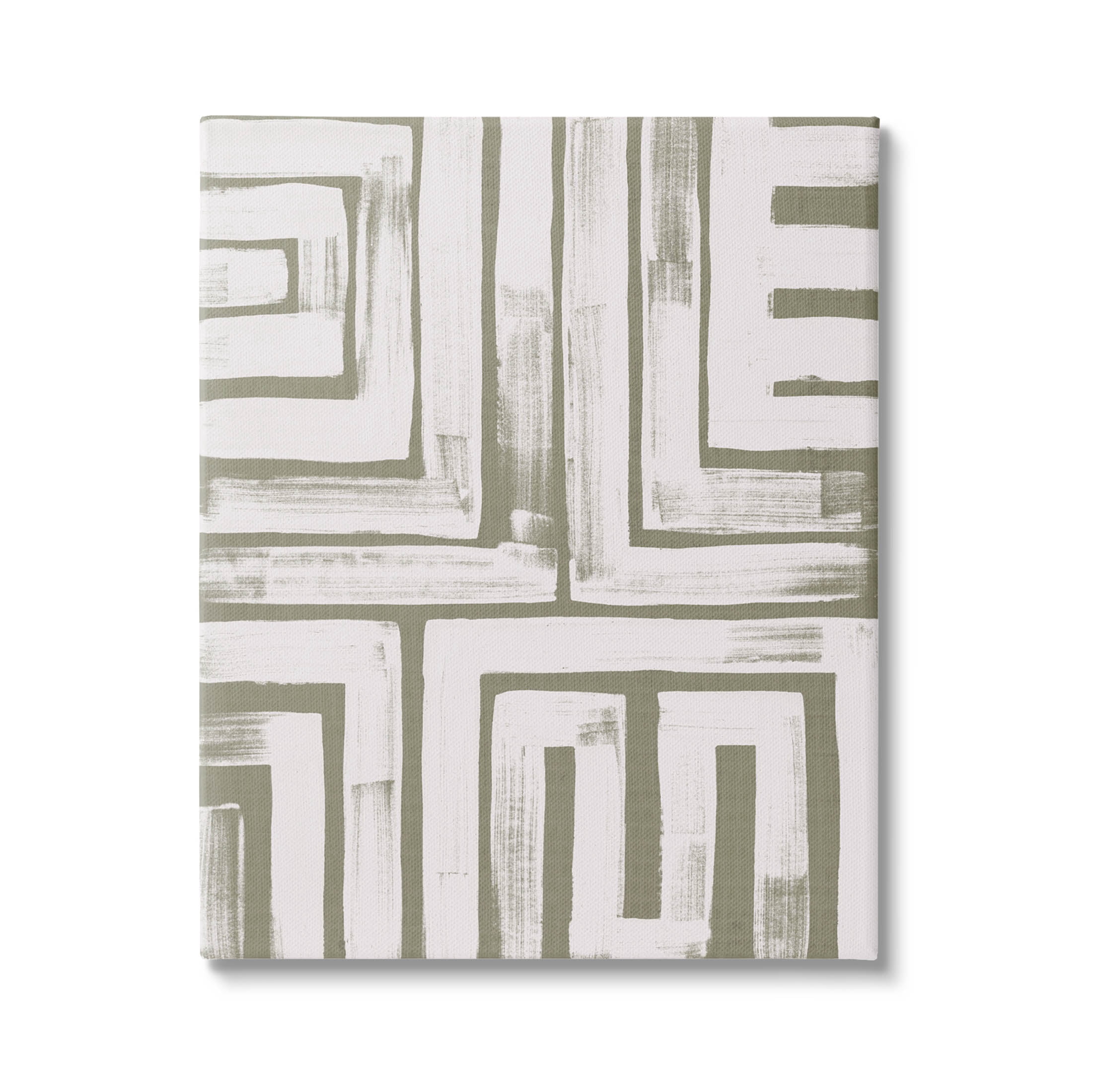 Stupell Industries Square Shape Abstract Pattern Graphic Art Gallery Wrapped Canvas Print Wall Art, Design by June Erica Vess