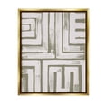 thumbnail image 1 of Stupell Industries Square Shape Abstract Pattern Graphic Art Metallic Gold Floating Framed Canvas Print Wall Art, Design by June Erica Vess, 1 of 6