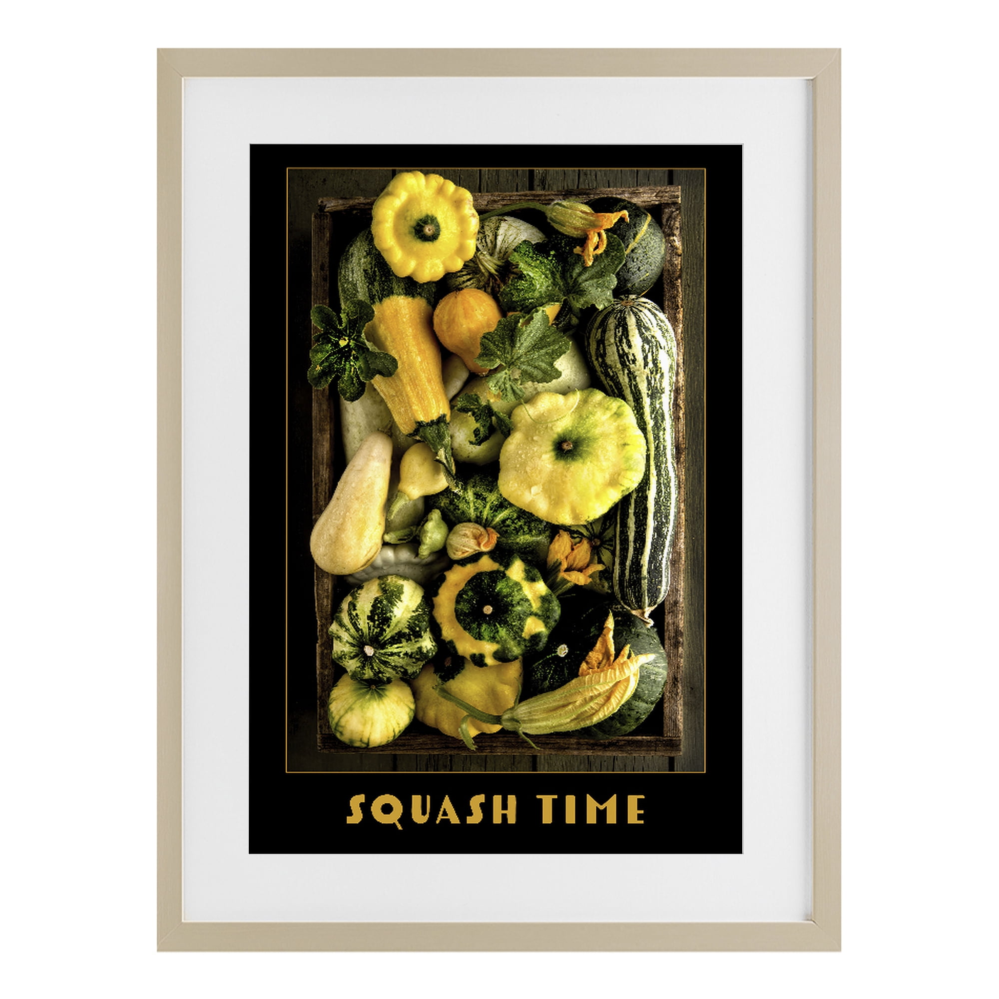 Stupell Industries Squash Time Vibrant Vegetables Birch Framed Print Under Glass, design by Carl Kravats