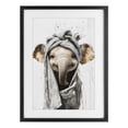 thumbnail image 1 of Stupell Industries Eclectic Squeaky Clean Elephant Black Framed Print Under Glass, 14 x 20, by Tina LeCour, 1 of 8