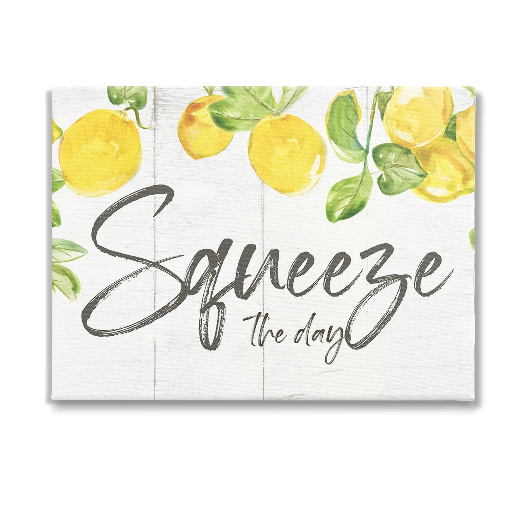 Stupell Industries Squeeze The Day Rustic Food & Beverage Painting Gallery Wrapped Canvas Art Print Wall Art, 48 x 36