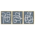 thumbnail image 1 of Stupell Industries Squiggles on Grey Abstract Painting Gold Floater Framed Canvas Art Print Wall Art, 25 x 31, Set of 3, 1 of 10