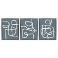 thumbnail image 1 of Stupell Industries Squiggles on Grey Abstract Painting Gray Floater Framed Canvas Art Print Wall Art, 25 x 31, Set of 3, 1 of 10