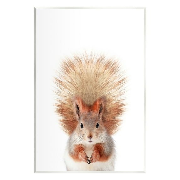 Stupell Industries Squirrel Wildlife Portrait Animals & Insects Painting Unframed Art Print Wall Art, 10 x 15