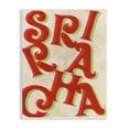 thumbnail image 1 of Stupell Industries Sriracha Hot Sauce Text Letters Layered Shadows Graphic Art Unframed Art Print Wall Art, Design by Daphne Polselli, 1 of 5