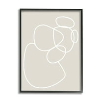 Stupell Industries Stacked Abstract Rocks Nature Painting Black Framed Art Print Wall Art, 11 x 14