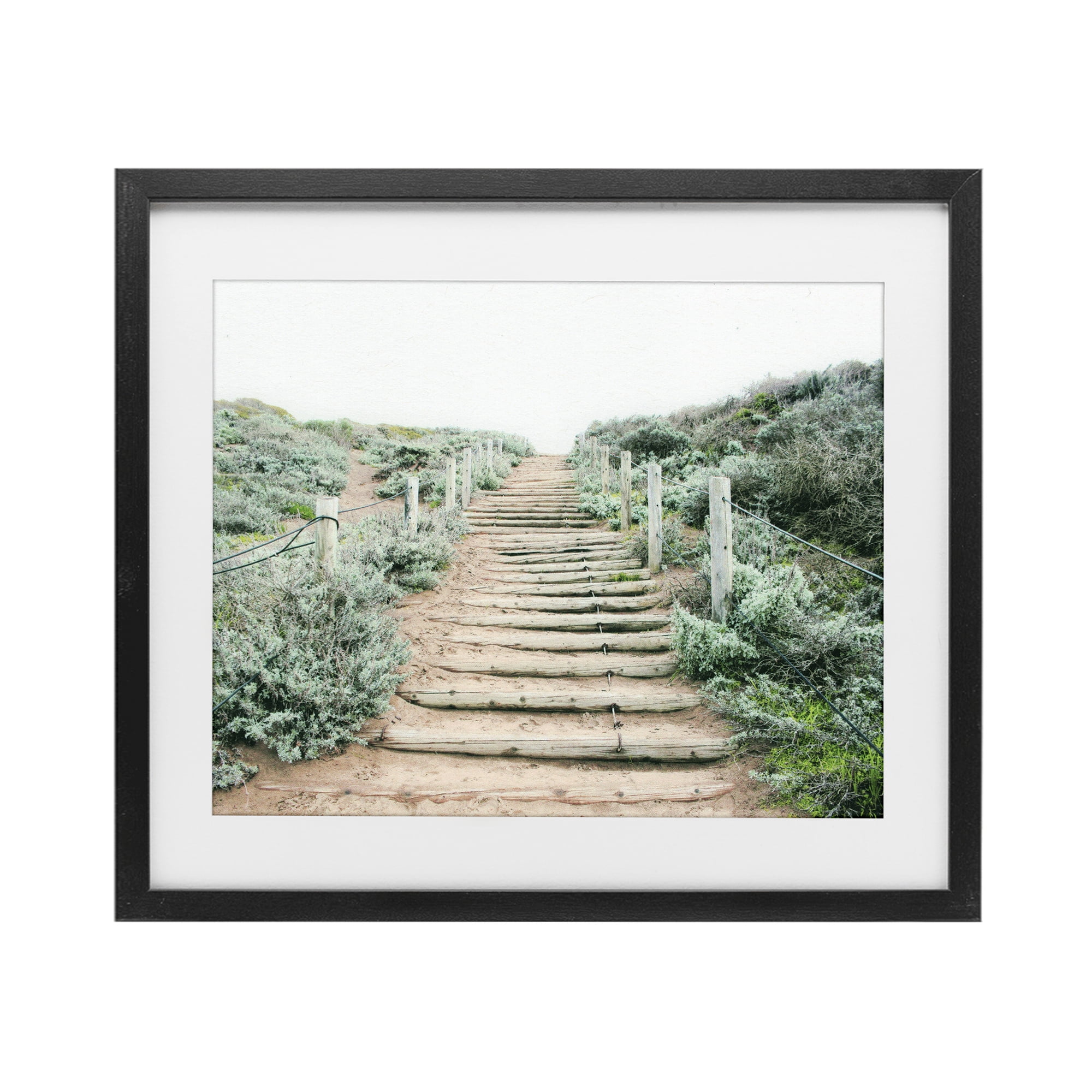 Stupell Industries Stairway To Heaven Path Black Framed Print Under Glass, design by Leah Noel Art