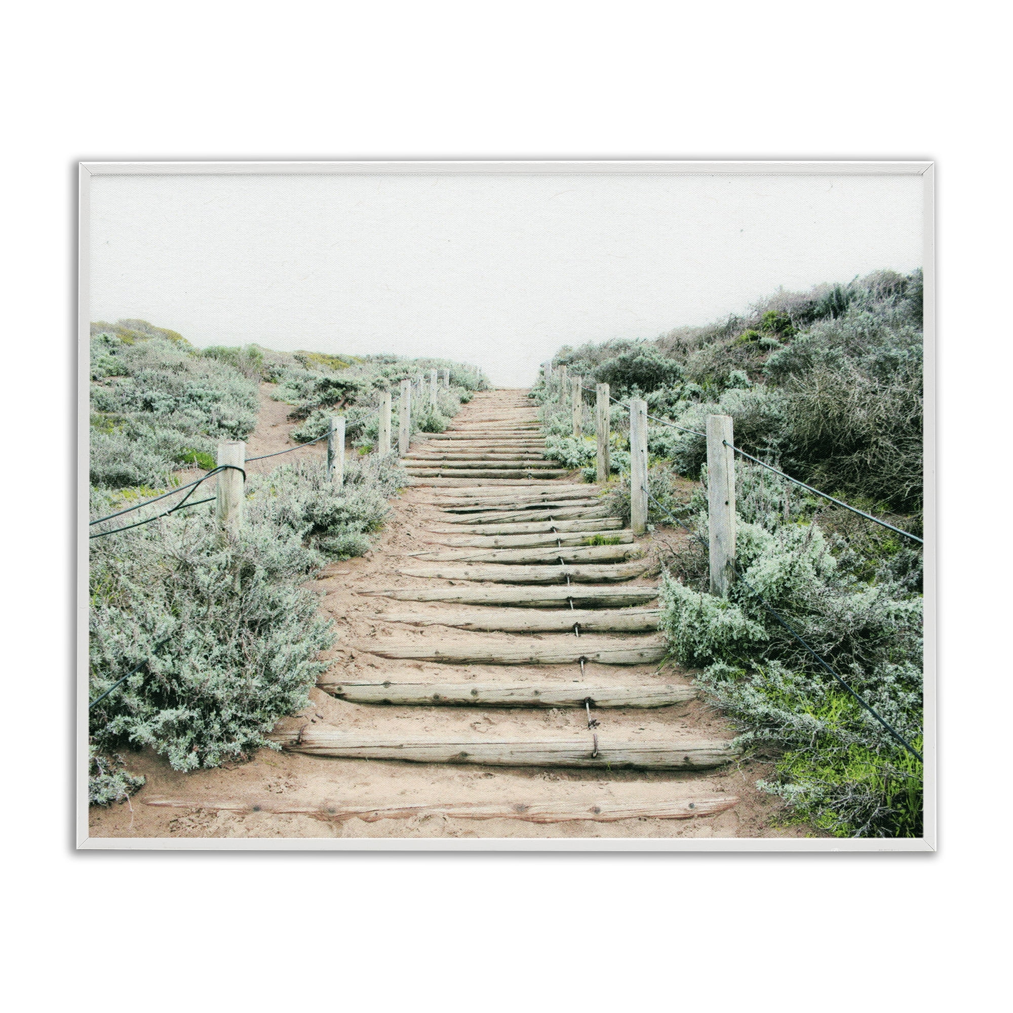Stupell Industries Stairway To Heaven Path White Framed Giclee Art, design by Leah Noel Art