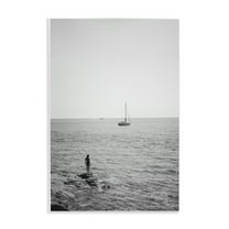 Stupell Industries Standing On Edge Seascape People Photography Unframed Art Print Wall Art, 10 x 15