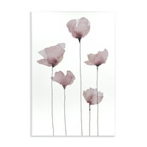 Stupell Industries Standing Tall Blossoms Plants & Flowers Painting Unframed Art Print Wall Art, 10 x 15