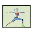 thumbnail image 1 of Stupell Industries Standing Yoga Pose People Painting Black Framed Art Print Wall Art, 30 x 24, 1 of 2