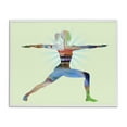 thumbnail image 1 of Stupell Industries Standing Yoga Pose People Painting White Framed Art Print Wall Art, 20 x 16, 1 of 2