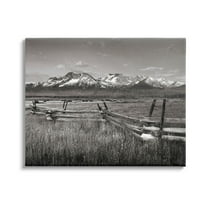 Stupell Industries Stanley Basin Fence Photography Photograph Gallery Wrapped Canvas Print Wall Art, Design by Alan Majchrowicz