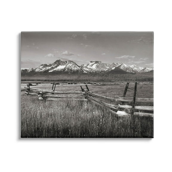 Stupell Industries Stanley Basin Fence Photography Photograph Gallery Wrapped Canvas Print Wall Art, Design by Alan Majchrowicz
