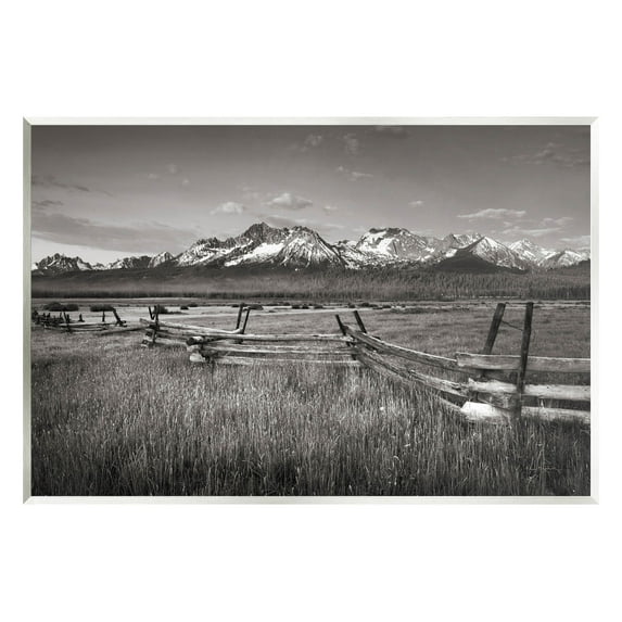 Stupell Industries Stanley Basin Fence Photography Photograph Unframed Art Print Wall Art, Design by Alan Majchrowicz