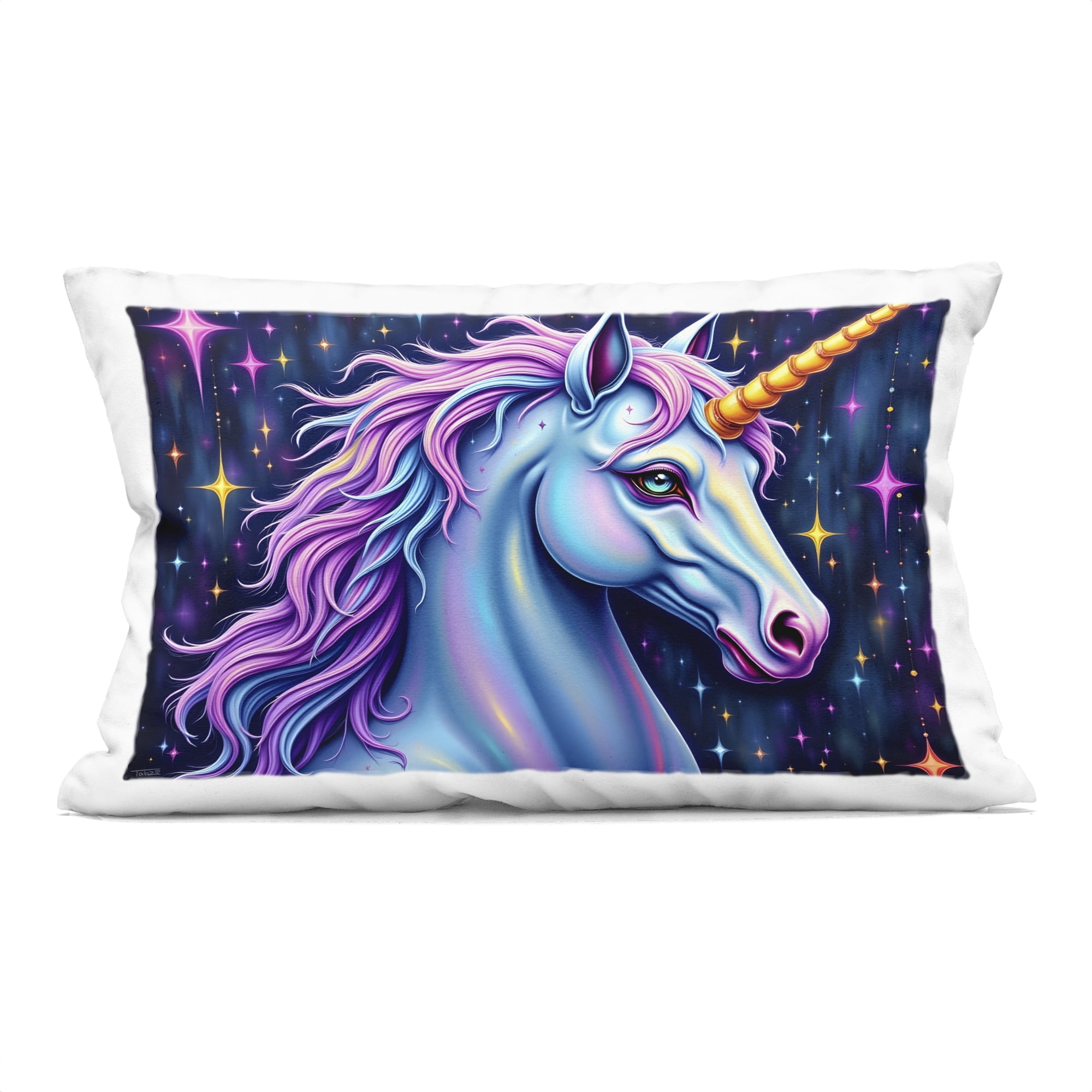 Stupell Industries Star Dancer Unicorn Decorative Printed Throw Pillow, design by Tabz Jones