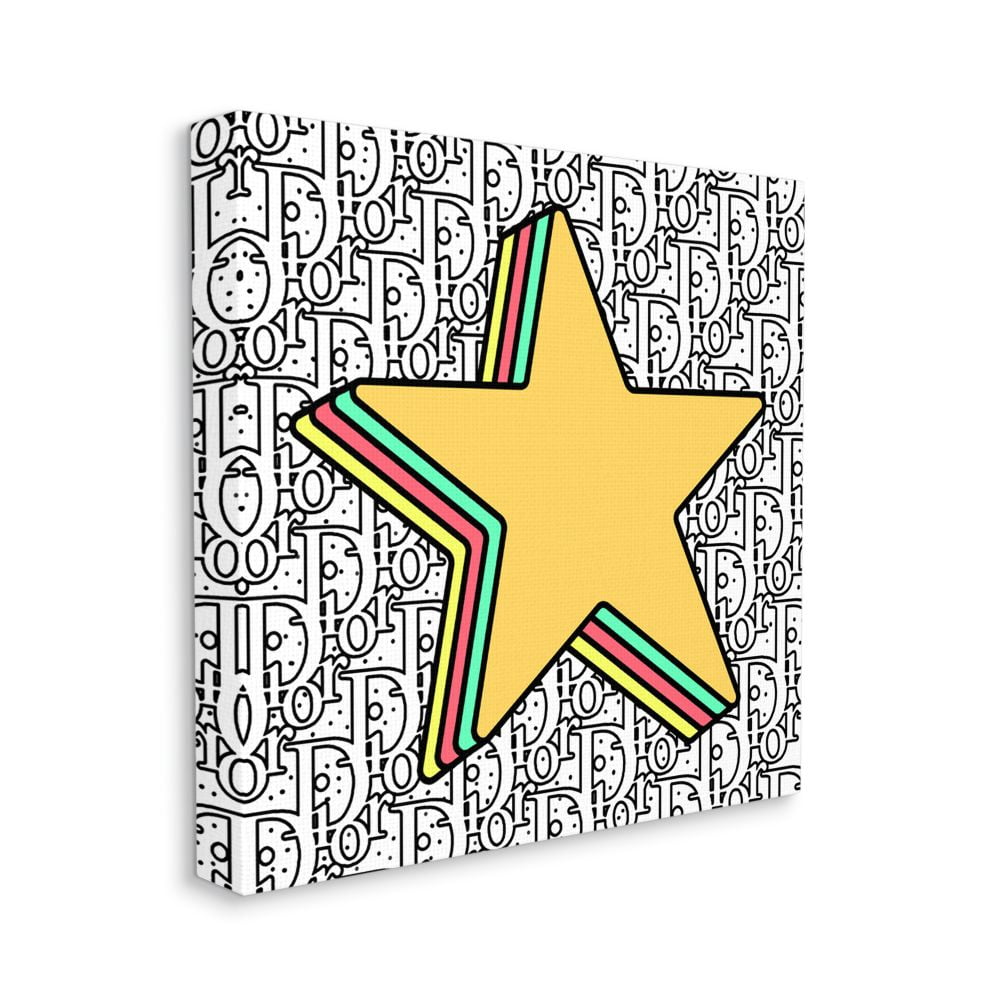 Stupell Industries Star Shape Pop Art over High Fashion Pattern Designed by Ziwei Li