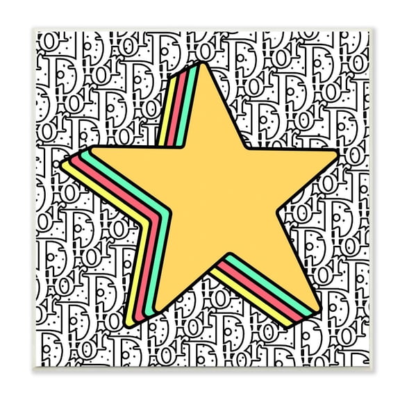 Stupell Industries Star Shape Pop Art over High Fashion Pattern Designed by Ziwei Li