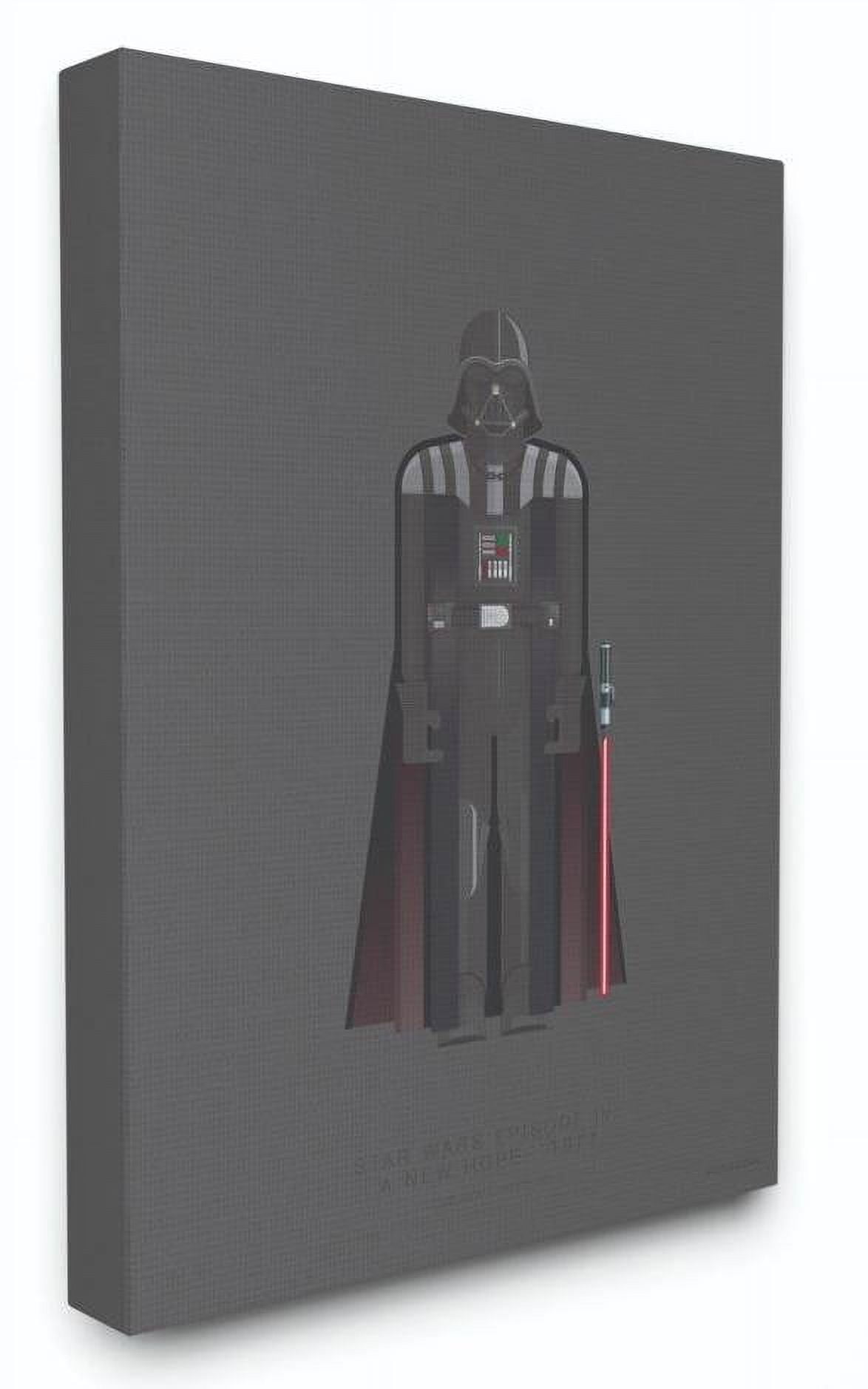 Stupell Industries Star Wars Darth Vader Famous People Characters Fashion Design Canvas Wall Art by Fred Birchal