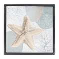 thumbnail image 1 of Stupell Industries Coastal Starfish over Circle Pattern Black Floating Frame Canvas Art, 18 x 18, by Patricia Pinto, 1 of 8