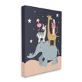 thumbnail image 1 of Stupell Industries Starry Night Sky Safari Animals Elephant Giraffe Zebra,36 x 48,Designed by Lisa Whitebutton, 1 of 6