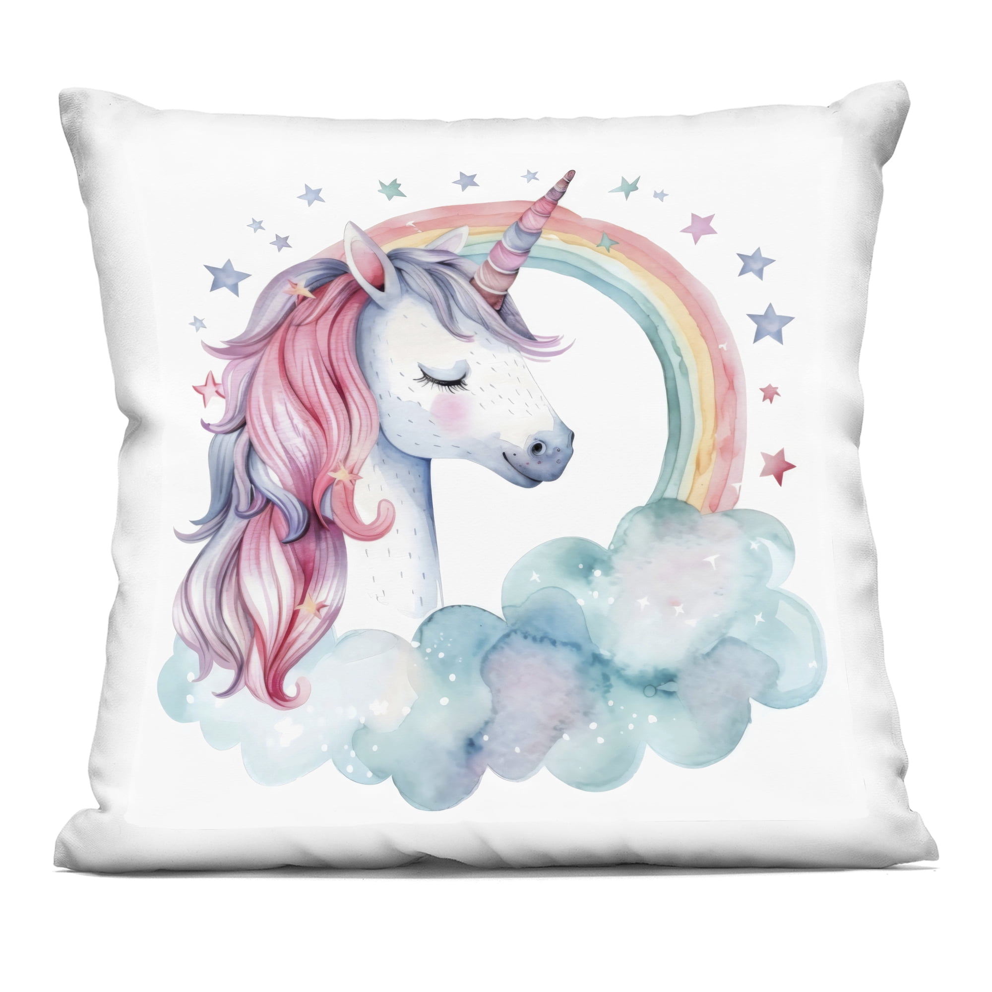 Stupell Industries Starry Rainbow Unicorn Decorative Printed Throw Pillow, design by Creative Studio