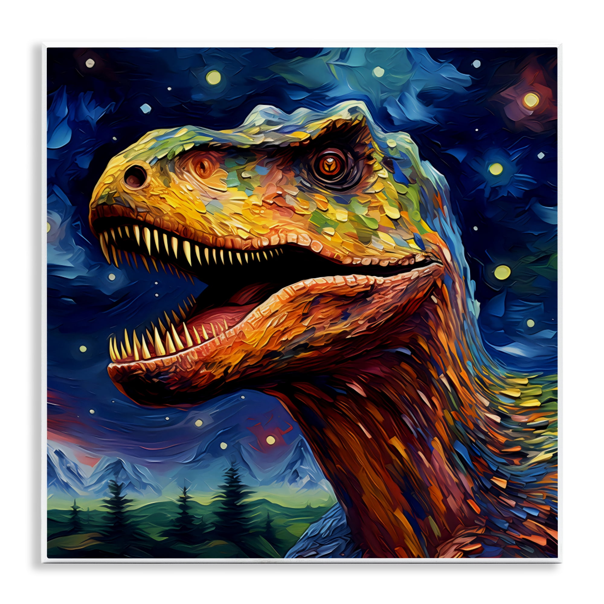 Stupell Industries Starry Sky Dinosaur Wall Plaque Art, design by Creative Studio