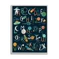 thumbnail image 1 of Stupell Industries Starry Space Alphabet Fantasy Constellations UFO ABC's, 24 x 30, Designed by Lisa Whitebutton, 1 of 8