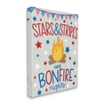 thumbnail image 1 of Stupell Industries Stars Stripes and Bonfire Phrase Nights Americana Pride Holiday Painting Gallery Wrapped Canvas Print Wall Art, 16 x 20, 1 of 6