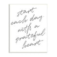 thumbnail image 1 of Stupell Industries Start Each Day Grateful Inspirational Phrase Distressed Typography, 10 x 15, Designed by Sd Graphics Studio, 1 of 5