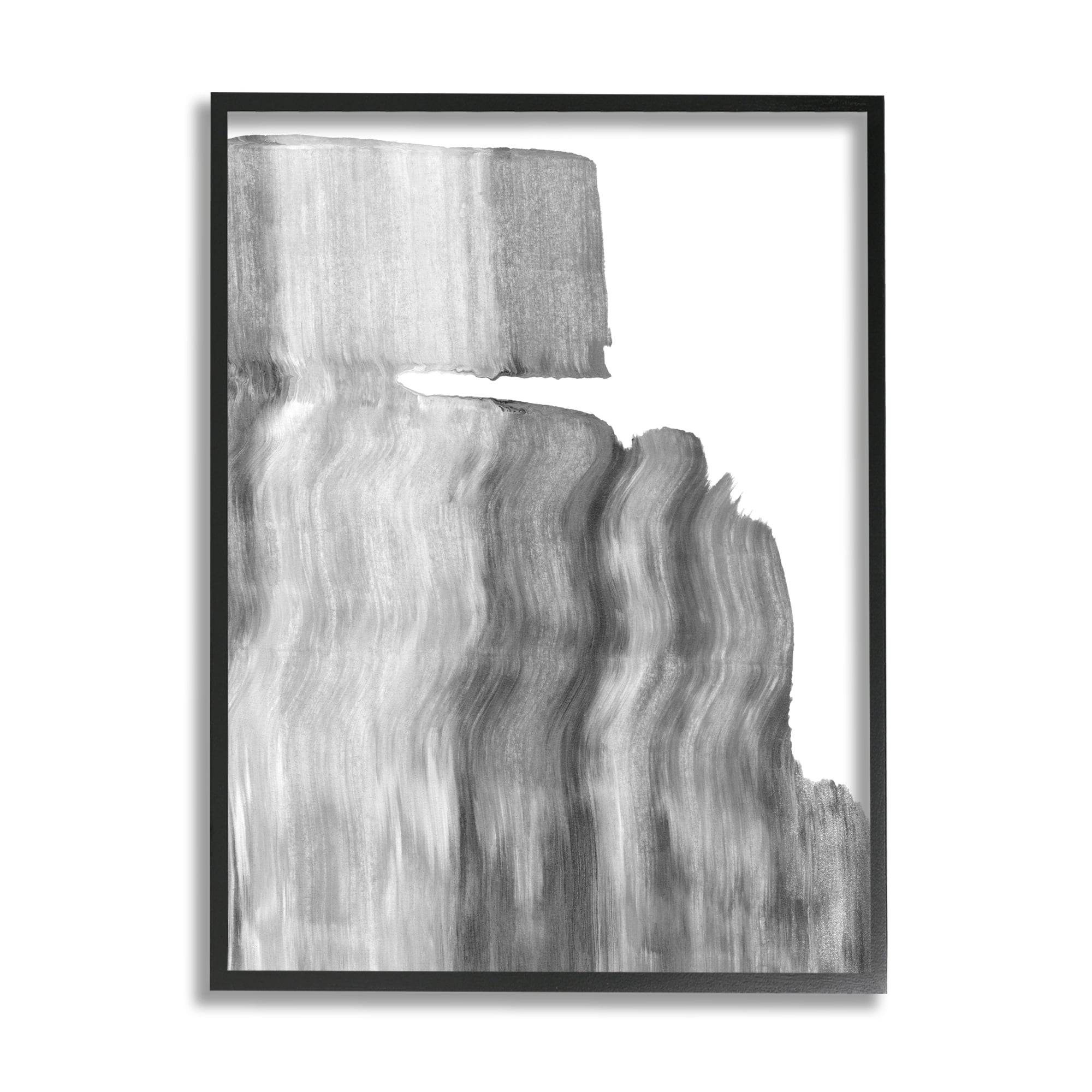 Stupell Industries Static Grey Abstraction Ombre Tone Over White, 24 x 30, Designed by Emma Caroline