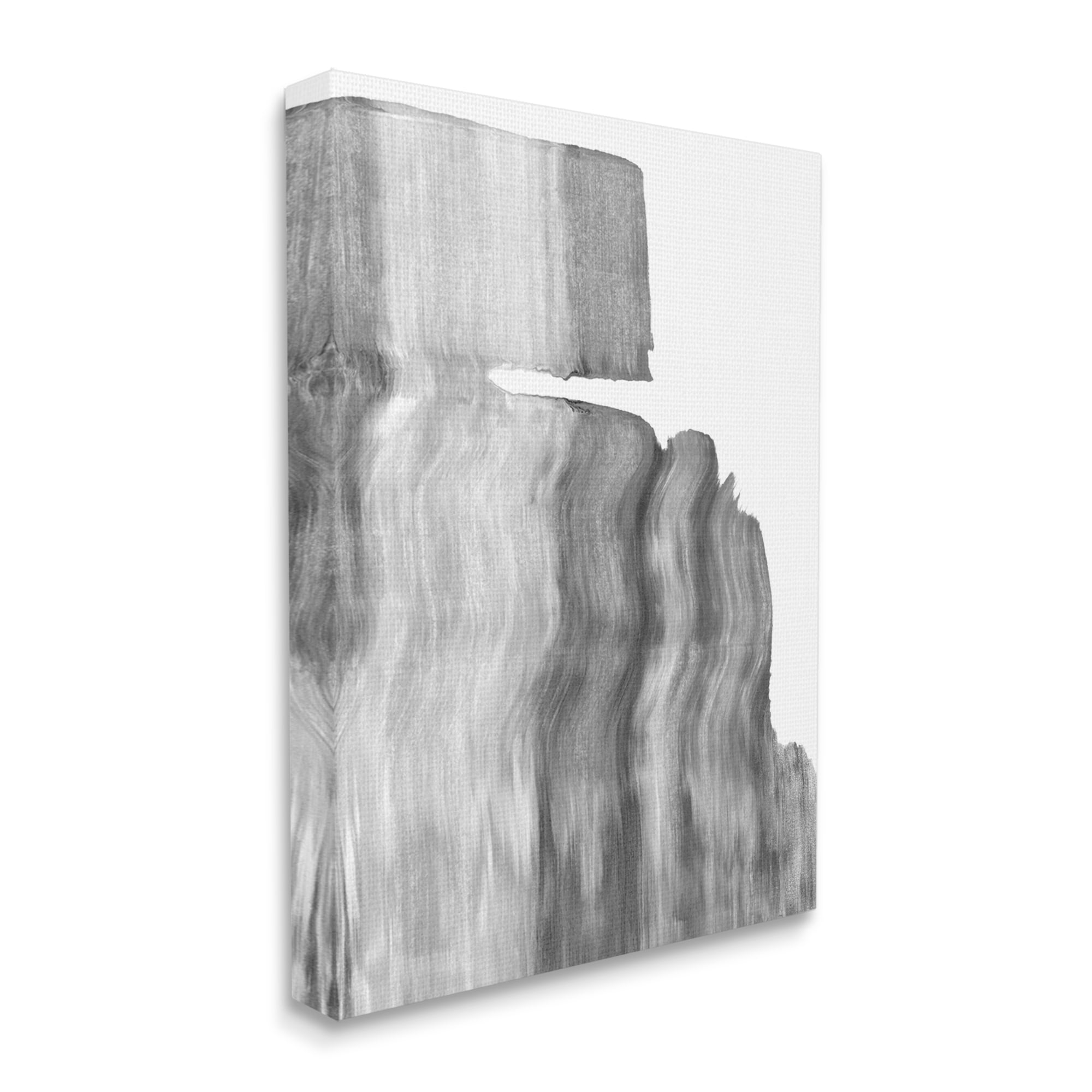Stupell Industries Static Grey Abstraction Ombre Tone Over White, 36 x 48, Designed by Emma Caroline