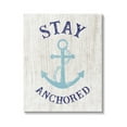 thumbnail image 1 of Stupell Industries Stay Anchored Rustic Nautical Beach Typography Graphic Art Gallery Wrapped Canvas Print Wall Art, Design by CAD Designs, 1 of 7