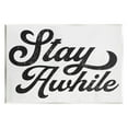 thumbnail image 1 of Stupell Industries Stay Awhile Retro Text Casual Vintage Phrase Graphic Art Unframed Art Print Wall Art, Design by Daphne Polselli, 1 of 5
