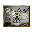 thumbnail image 1 of Stupell Industries Stay Cool Cat Glasses Graphic Art Metallic Gold Floating Framed Canvas Print Wall Art, Design by Sundance Group, 1 of 6
