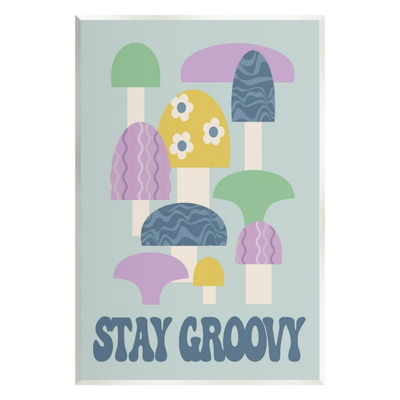 Stupell Industries Stay Groovy Botanicals Botanical & Floral Painting Unframed Art Print Wall Art, 10 x 15