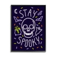 thumbnail image 1 of Stupell Industries Stay Spooky Quote Halloween Theme Skeleton Black Framed, 11 x 14, Design by Victoria Barnes, 1 of 7