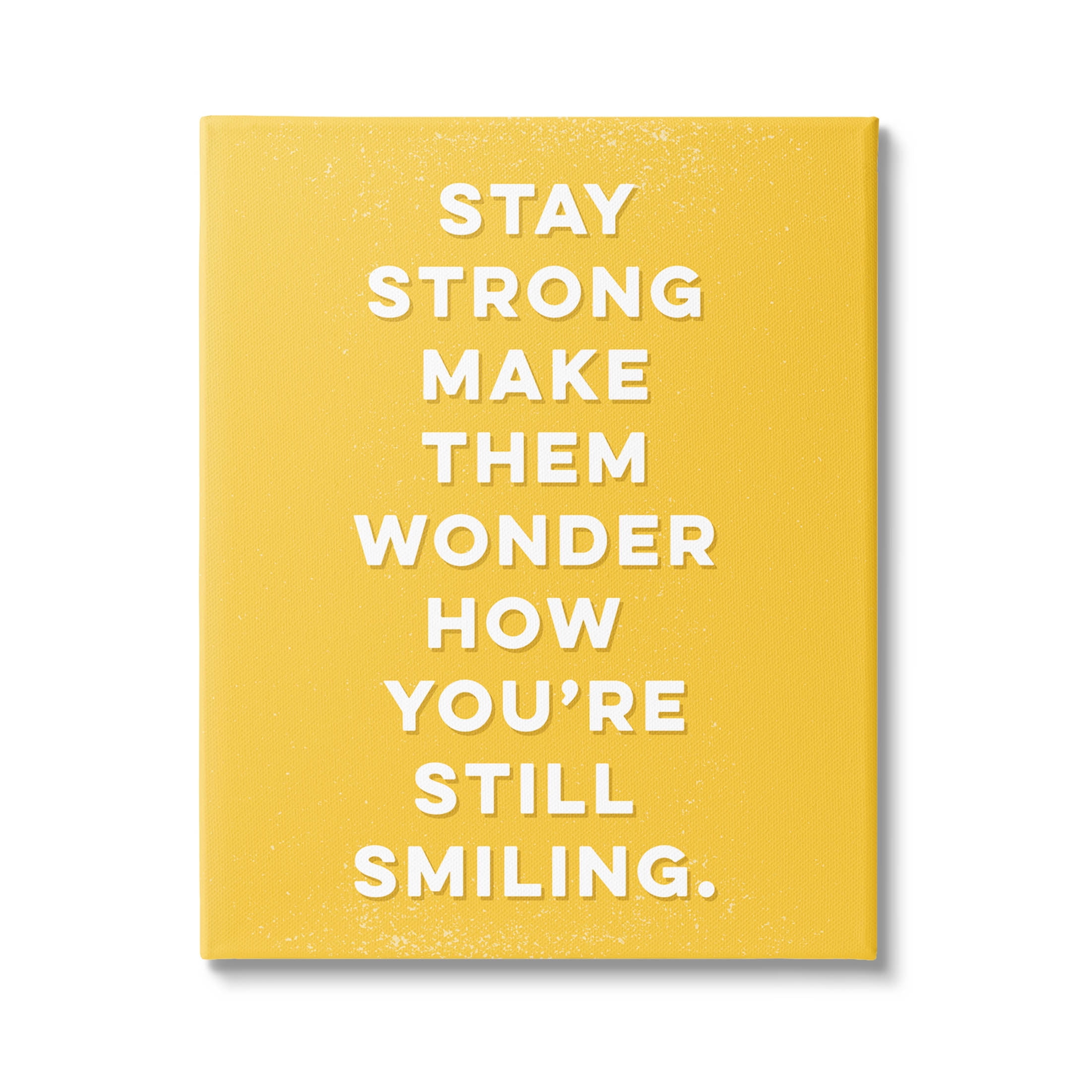 Stupell Industries Stay Strong Inspirational Phrase Graphic Art Gallery Wrapped Canvas Print Wall Art, Design by K. Kaufman