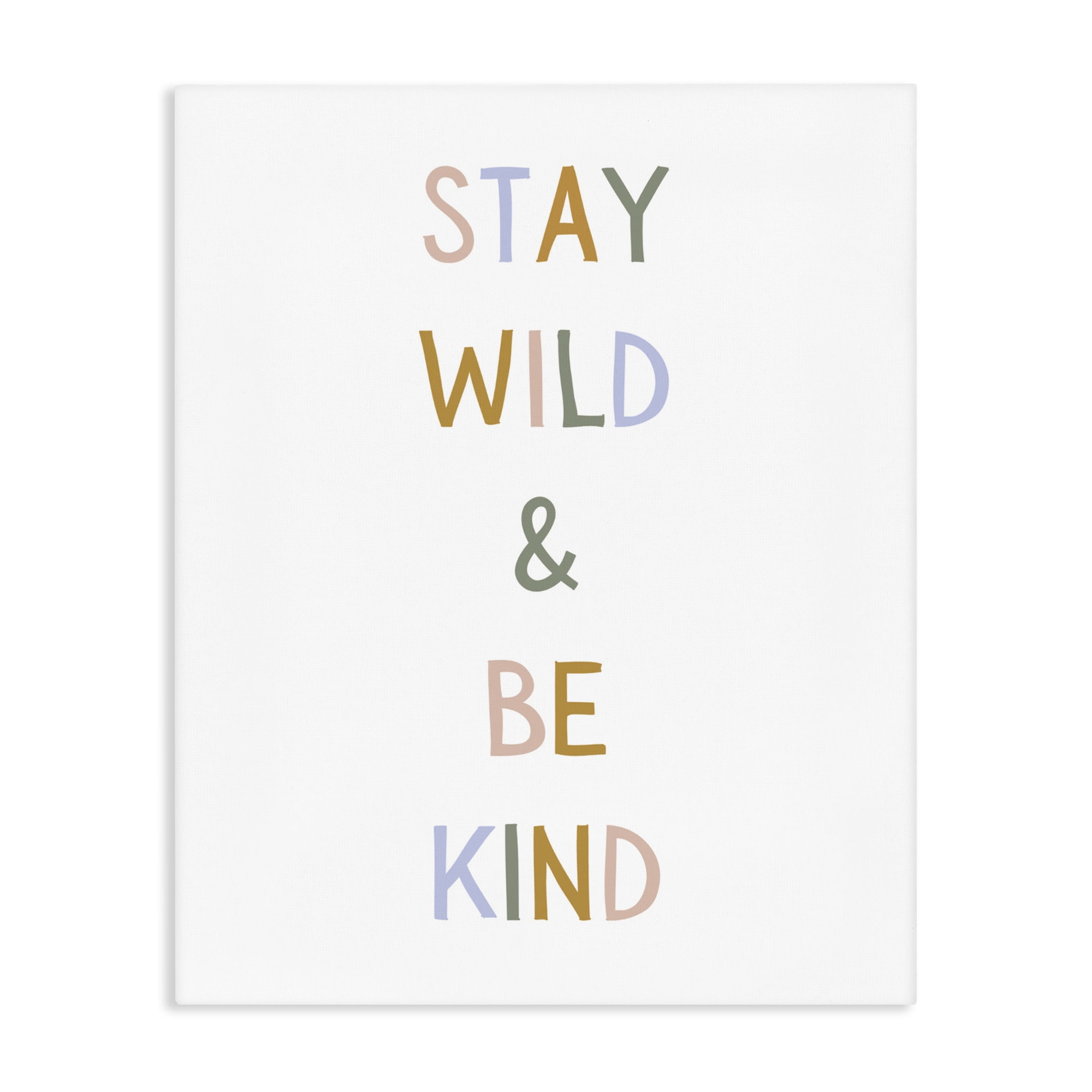Stupell Industries Stay Wild Be Kind Canvas Wall Art, design by Katie Griggs