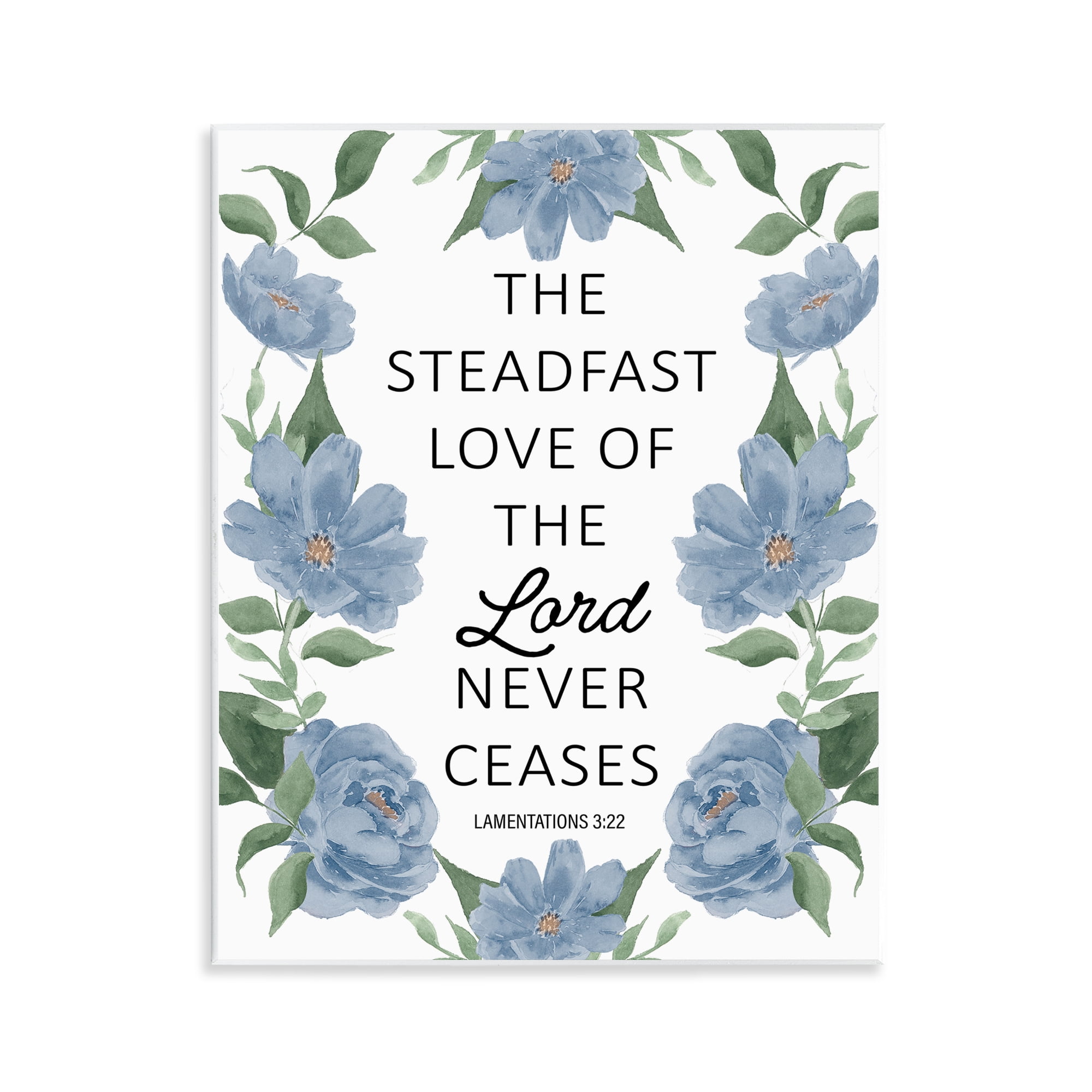 Stupell Industries Steadfast Love Of The Lord Wall Plaque Art, design by Lucille Price