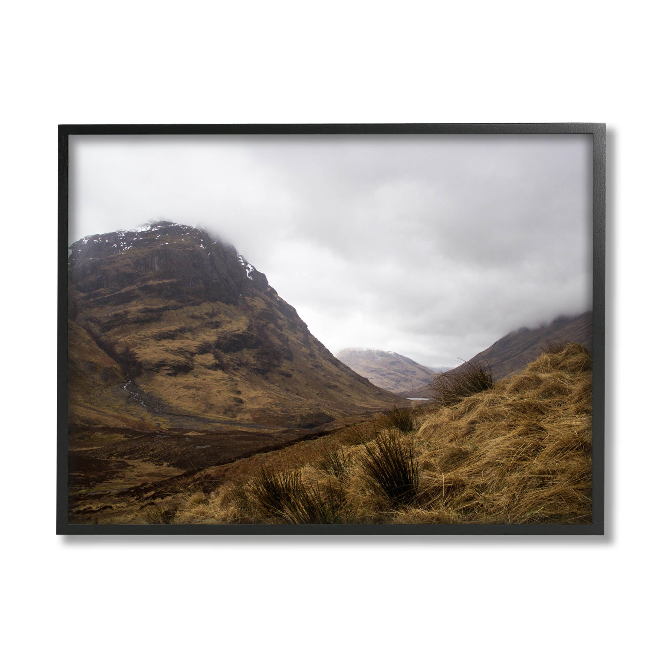 Stupell Industries Steep Cliffs Landscape Photograph Black Framed Art Print Wall Art, Design by Daphne Polselli
