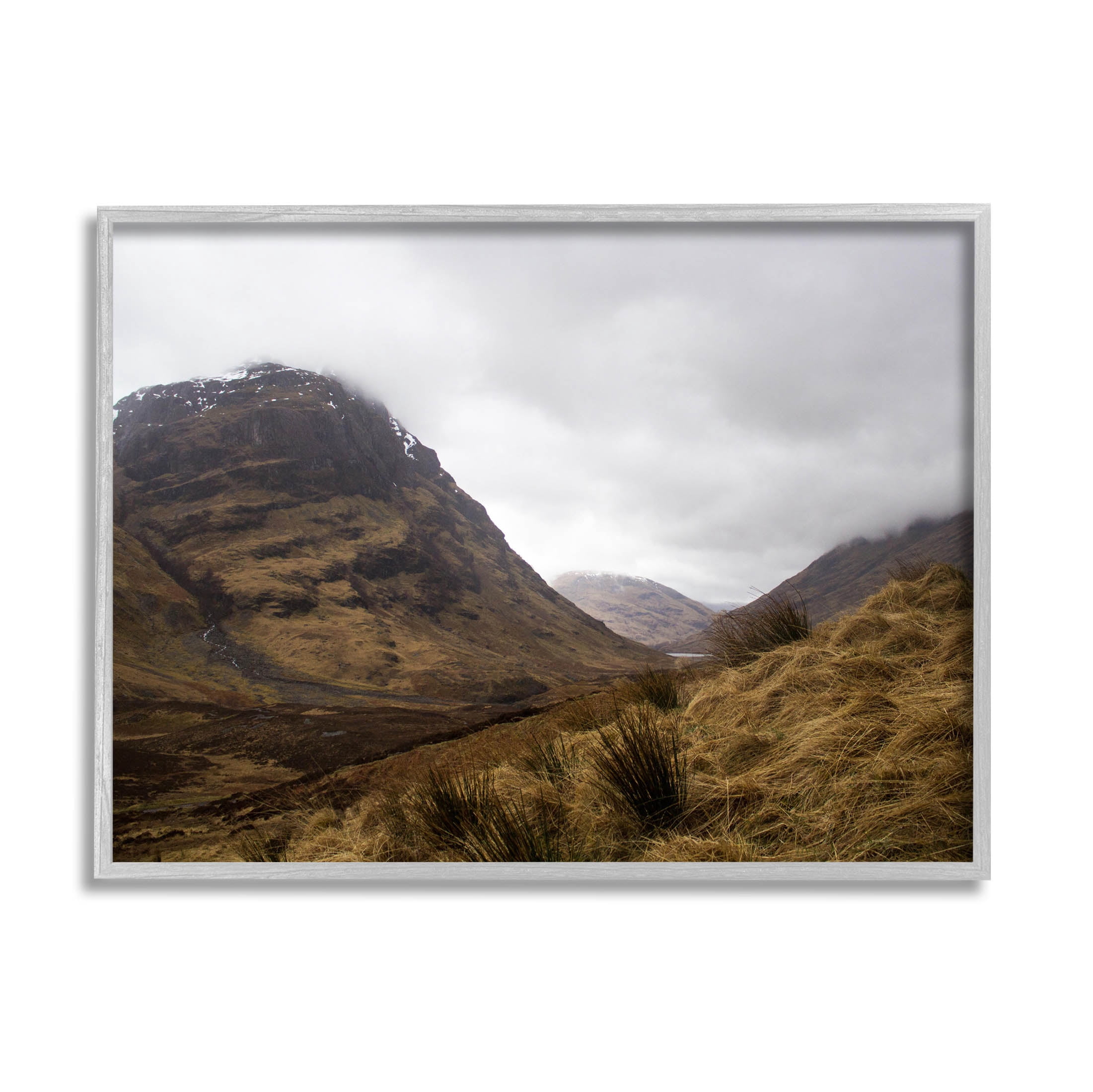 Stupell Industries Steep Cliffs Landscape Photograph Gray Framed Art Print Wall Art, Design by Daphne Polselli