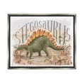 thumbnail image 1 of Stupell Industries Stegosaurus In Nature Animals & Insects Painting Gray Floater Framed Canvas Art Print Wall Art, 21 x 17, 1 of 10