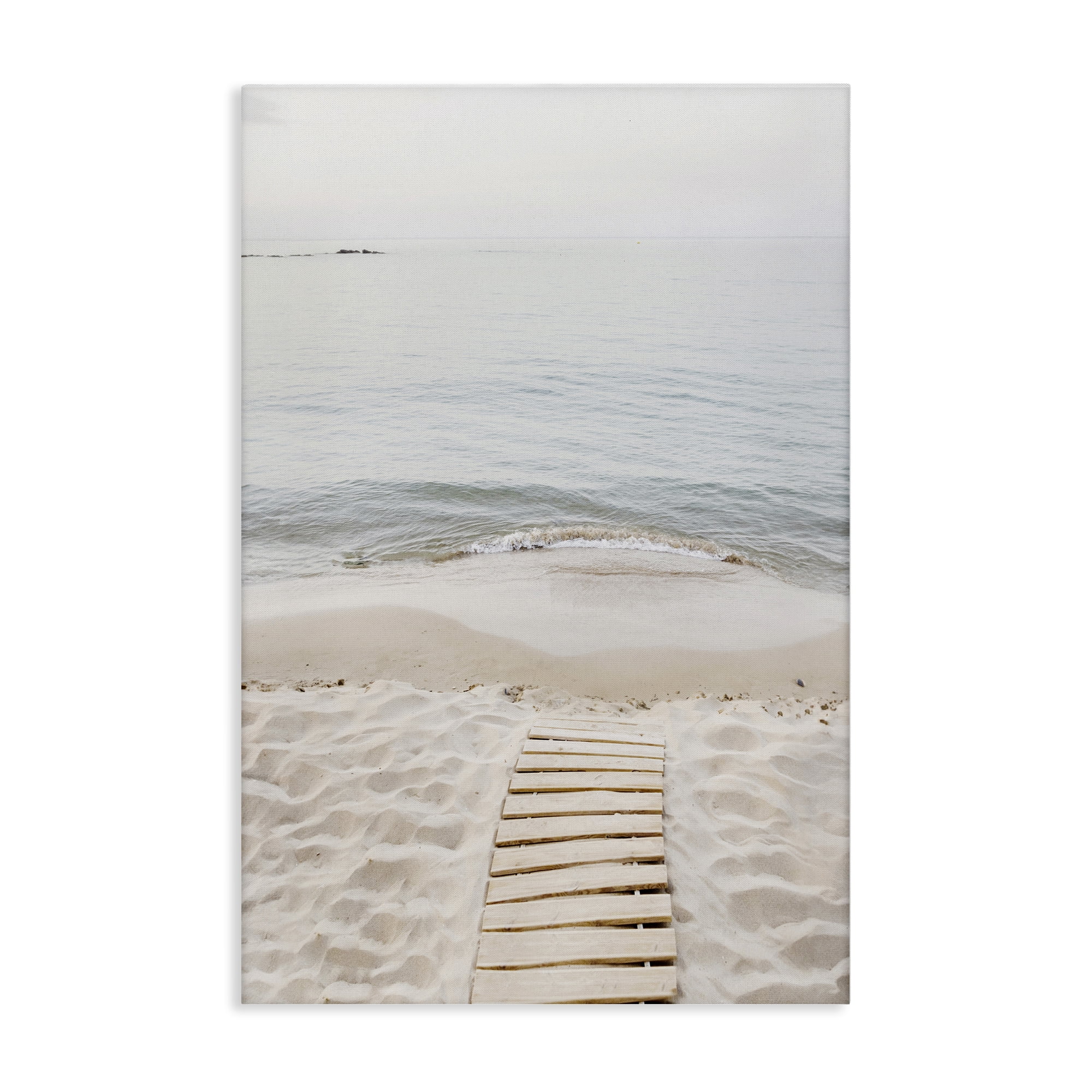 Stupell Industries Steps Toward Beach Shore Nautical & Beach Photography Wrapped Canvas Art Print Wall Art, 30 x 45