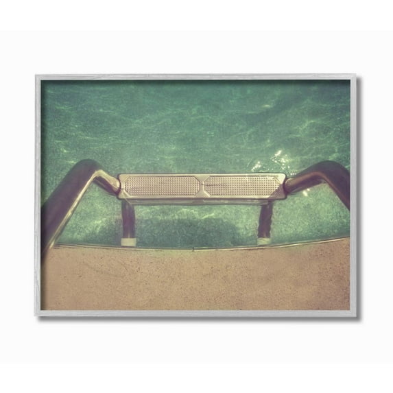 Stupell Industries Steps into Pool Summer Fun Vintage Filter Photograph Designed by Ashley Calhoun