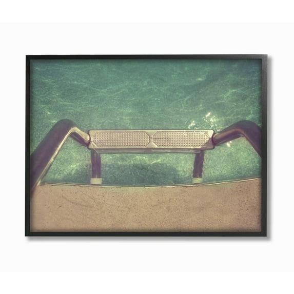 Stupell Industries Steps into Pool Summer Fun Vintage Filter Photograph Designed by Ashley Calhoun