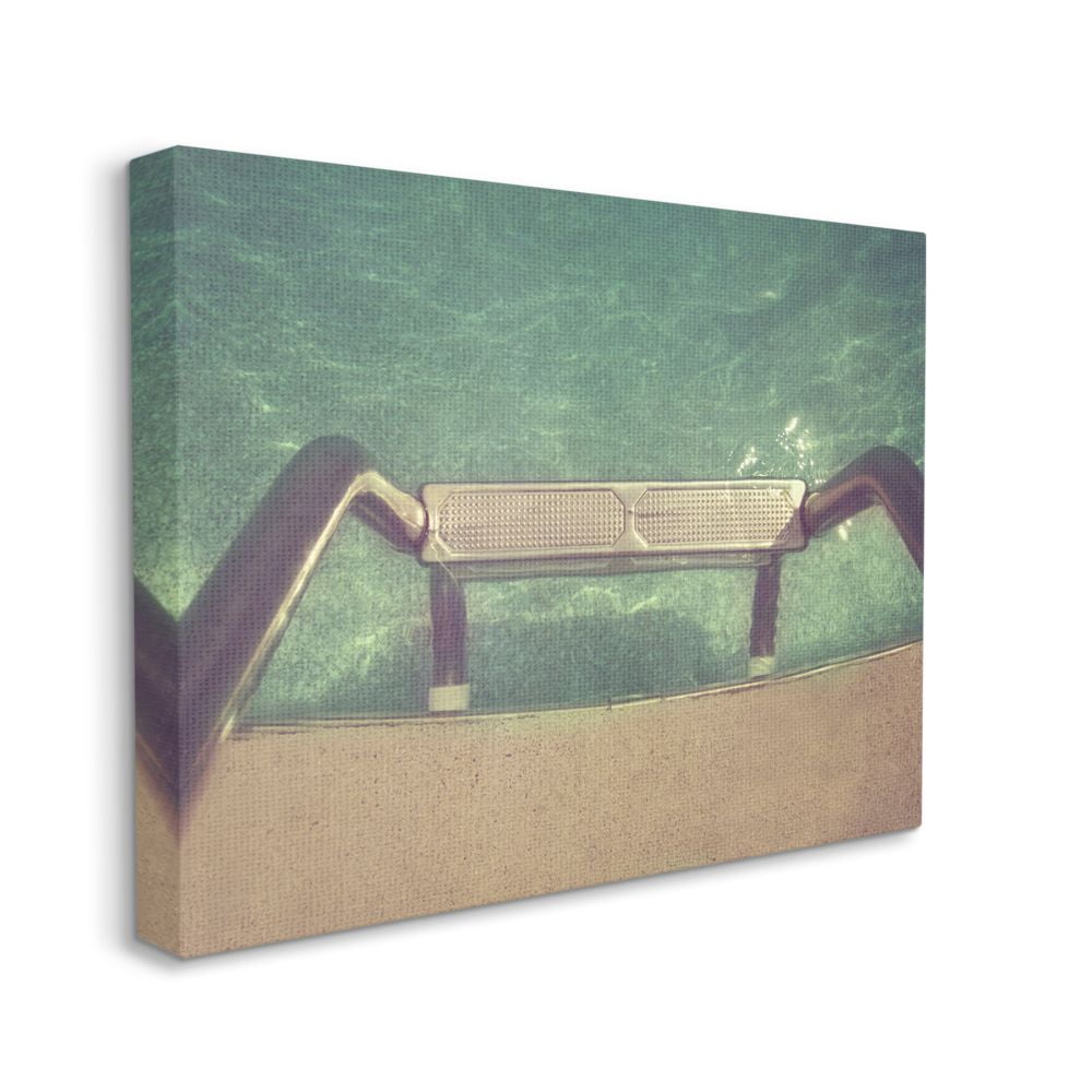 Stupell Industries Steps into Pool Summer Fun Vintage Filter Photograph Designed by Ashley Calhoun