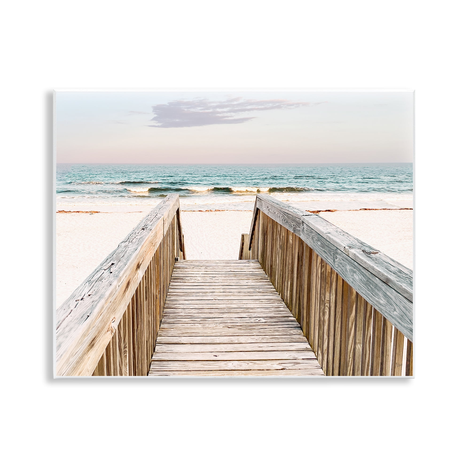 Stupell Industries Steps to Beach Shore Nautical & Beach Photography Unframed Art Print Wall Art, 14 x 11