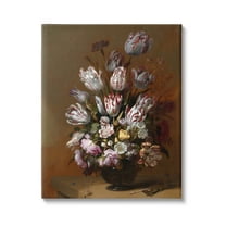 Stupell Industries Still Life with Flowers Traditional Hans Bollongier Paintings Painting Gallery Wrapped Canvas Print Wall Art, Design by one1000paintings