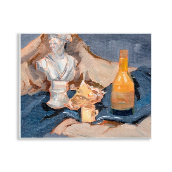 Stupell Industries Still Life on Blanket History & Language Painting Unframed Art Print Wall Art, 14 x 11